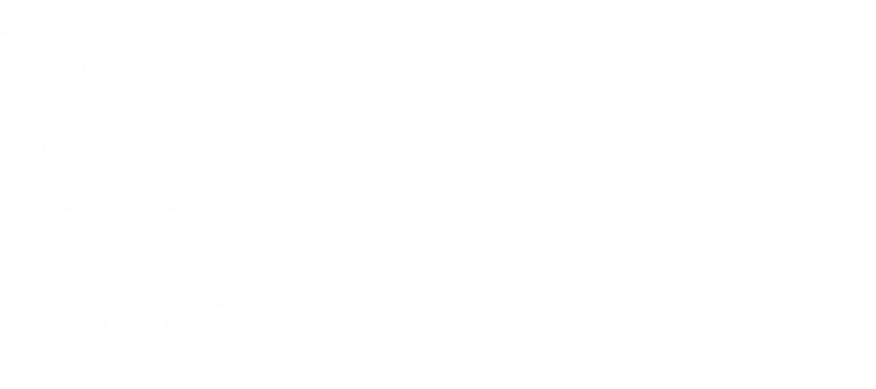 • Contratos Civiles de:
o Arrendamiento o Compraventa o Mutuo (préstamo) o Aparcería Rural o Comodato
o Permuta o Donación o Depósito o Mandato
• Contratos de Garantía de:
o Fianza o Hipoteca; y o Prenda.
• Juicios Civiles por:
o Incumplimiento de Obligaciones y Contratos
o Prescripción de Propiedades (usucapión)
o Indemnización por daños
